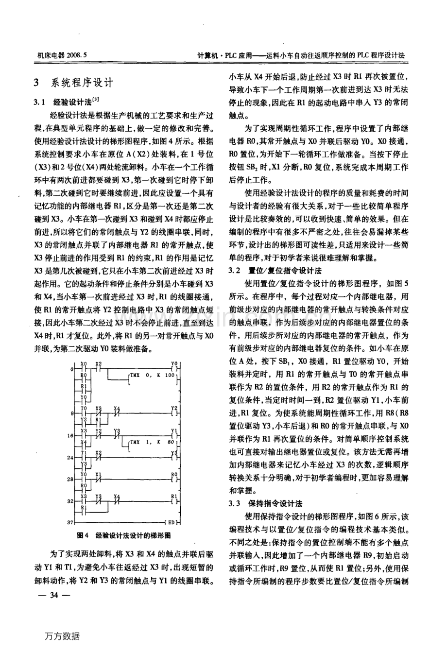 运料小车自动往返顺序控制的PLC程序设计法 (1).pdf_第2页