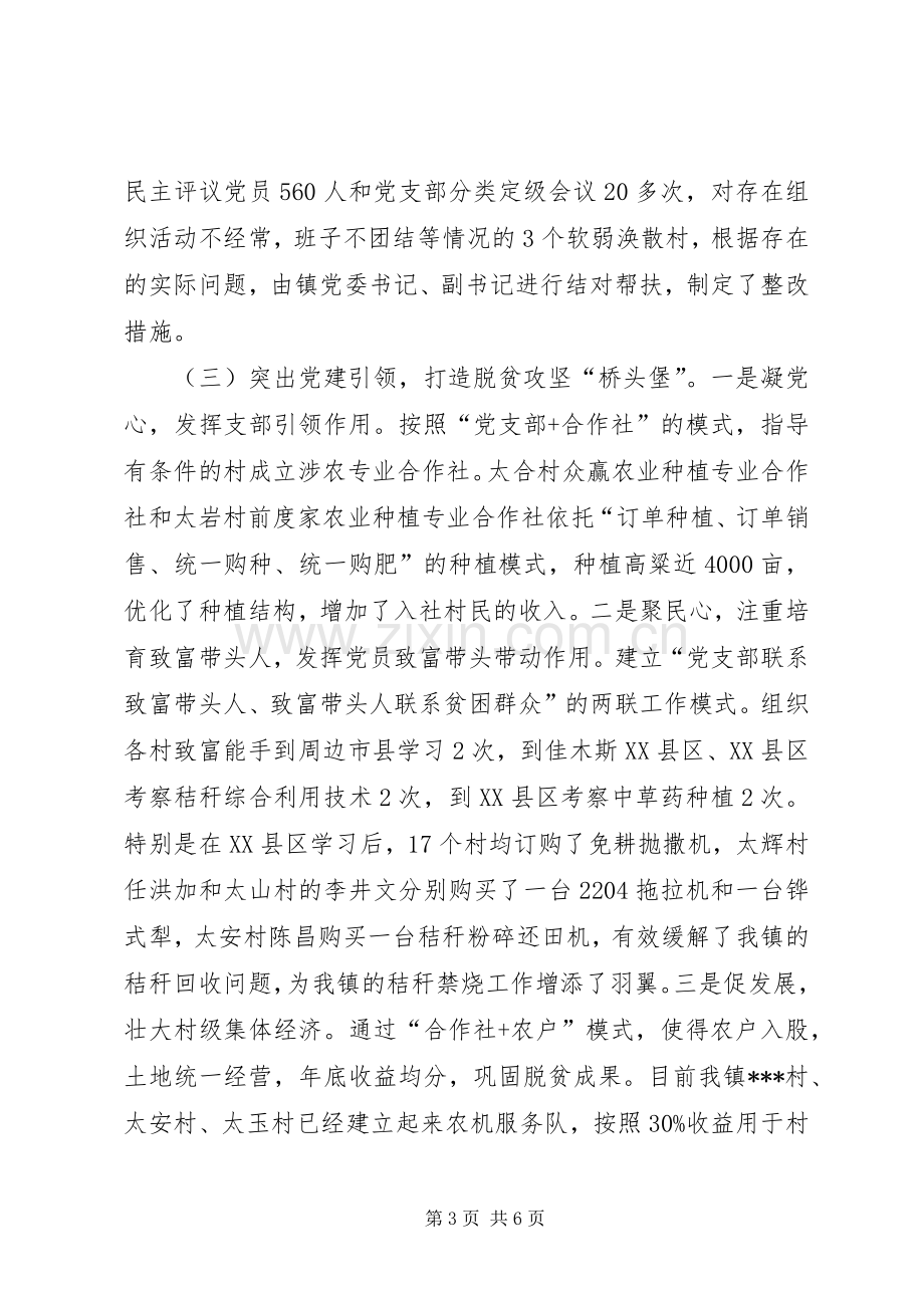 某乡镇党委书记抓基层党建工作述职报告.docx_第3页