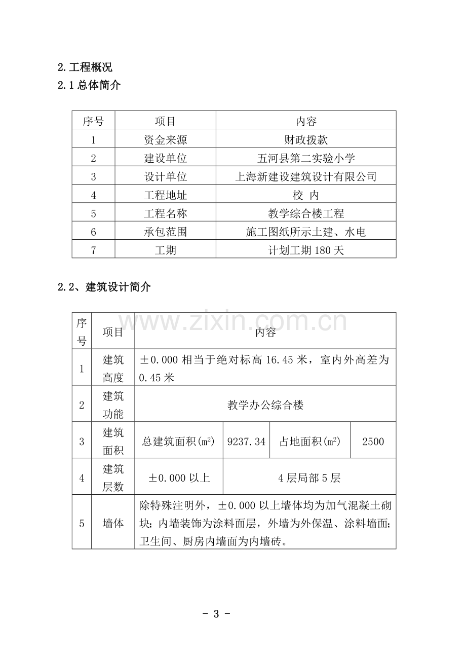 教学综合楼工程施工组织设计.doc_第3页