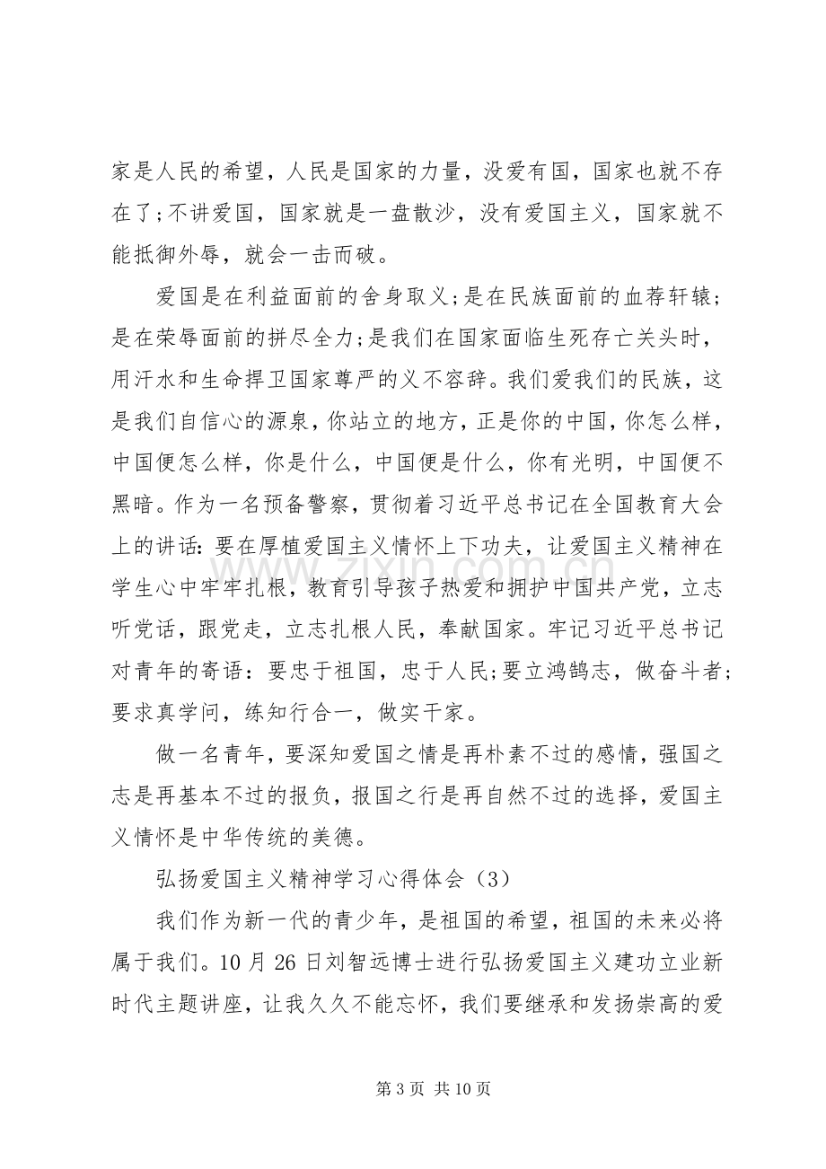 弘扬爱国主义精神学习心得体会.docx_第3页