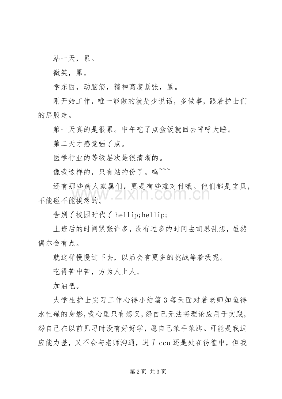 大学生护士实习工作心得小结.docx_第2页