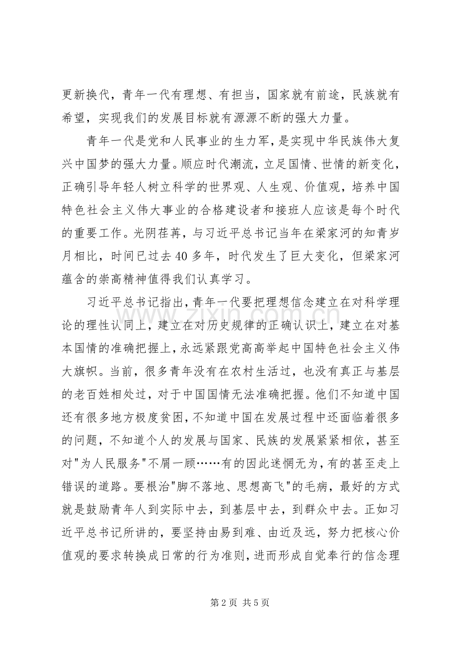 党员梁家河精神学习心得体会20XX年字.docx_第2页