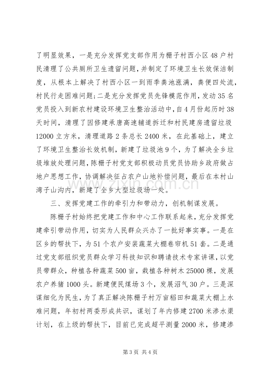 XX年村支书党建工作述职报告.docx_第3页