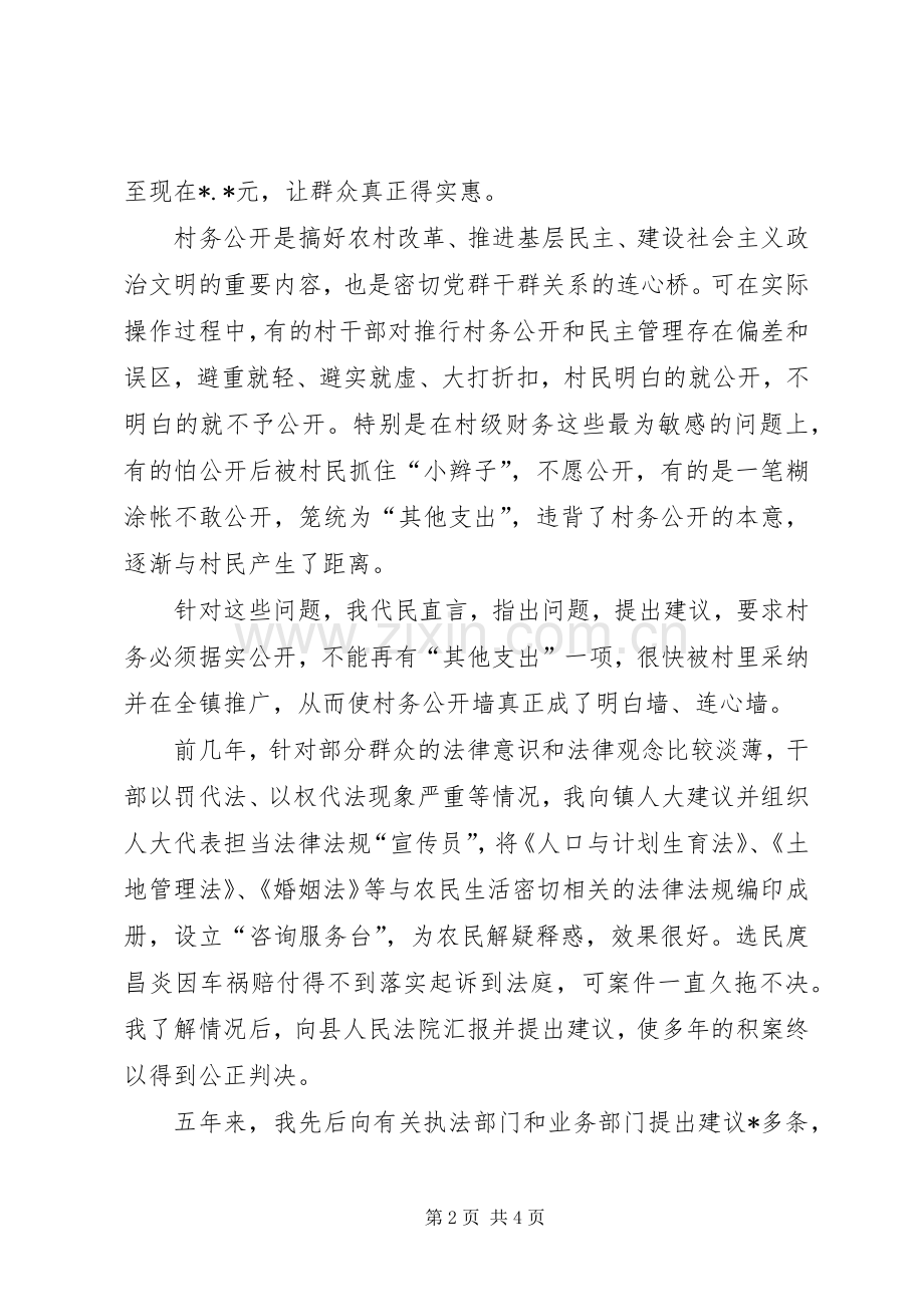 县人大代表述职报告述职报告.docx_第2页