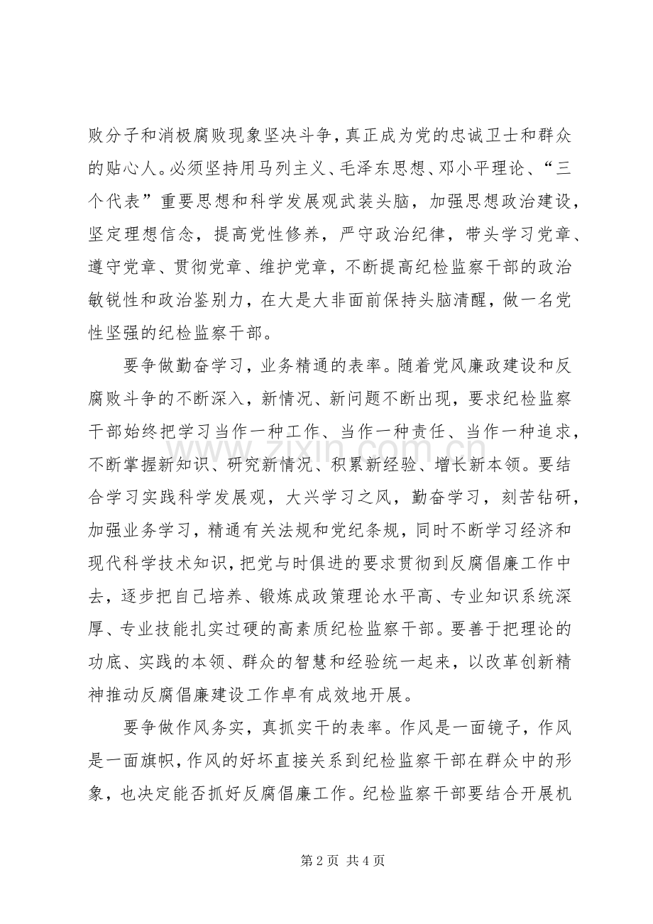 纪检监察表率心得体会.docx_第2页