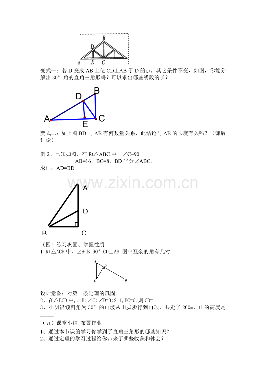 直角三角形的性质说课稿.doc_第3页