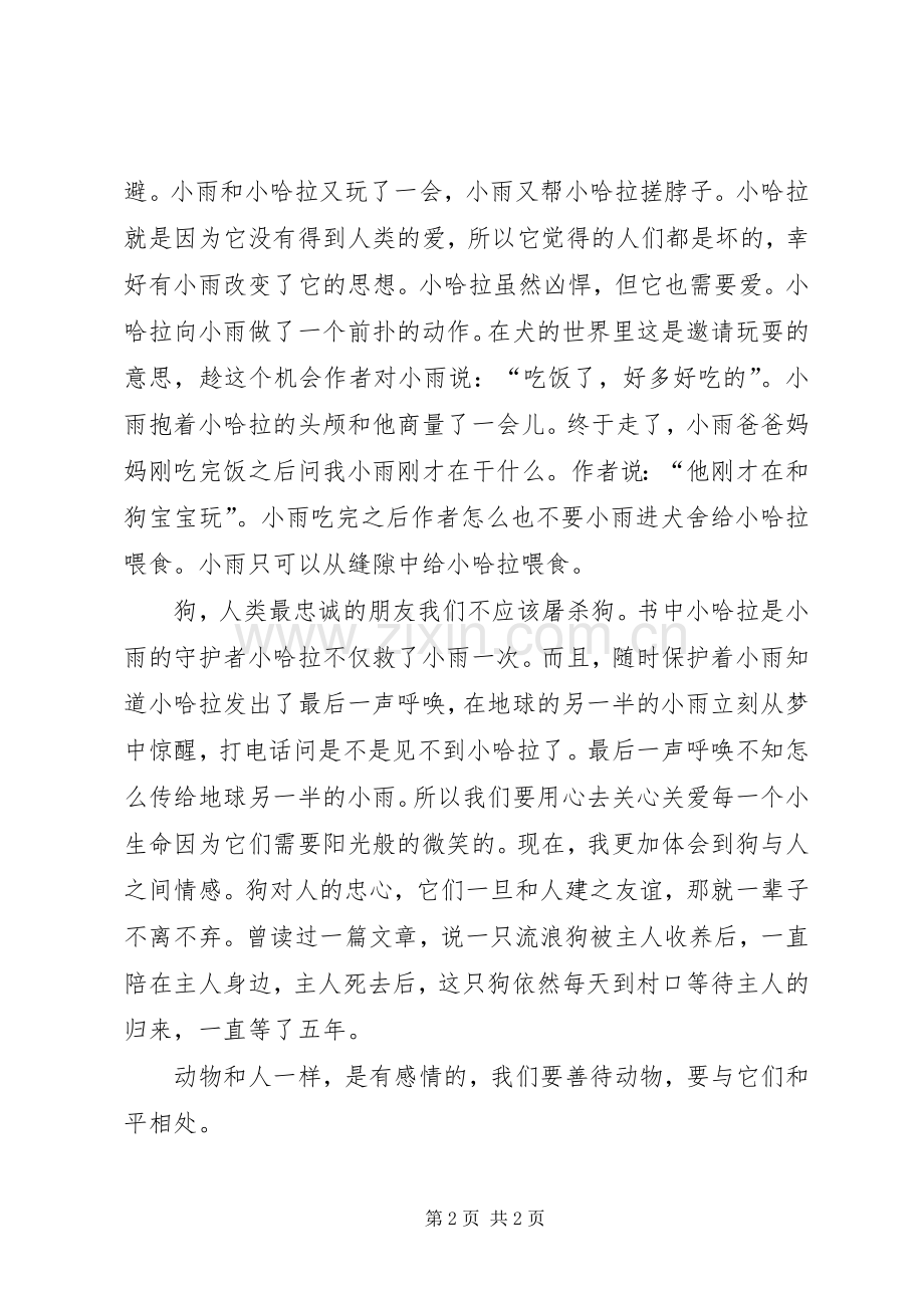 《穿越世界的呼唤》读后感范文.docx_第2页