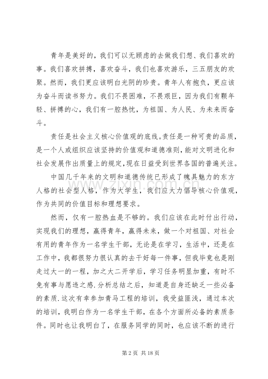 青年马克思主义工程培训心得（8篇）.docx_第2页