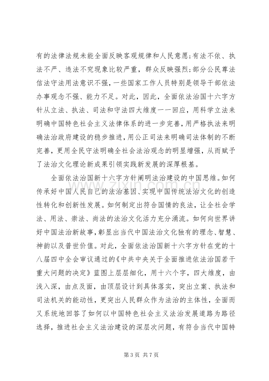 依法治国的新十六字方针心得体会.docx_第3页