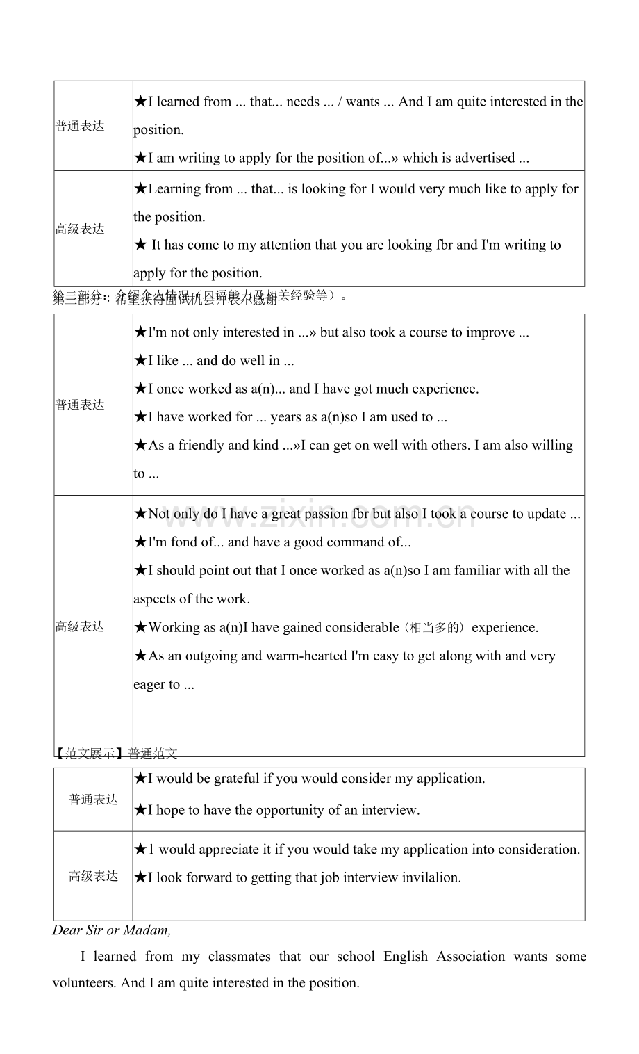 如何用英语写求职信写作学案--高三英语写作专项提升.docx_第2页