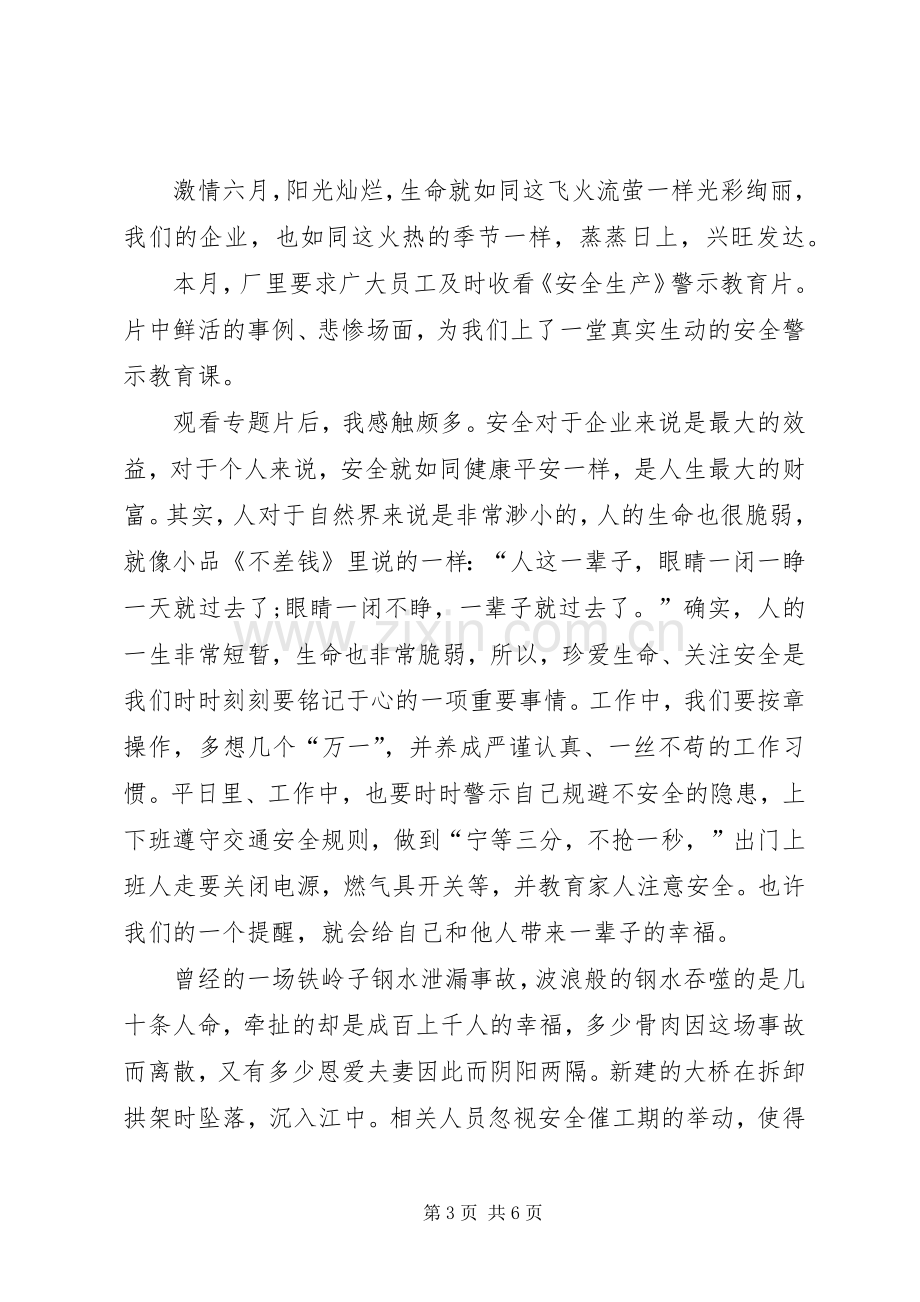 XX年观看安全警示教育观后感.docx_第3页