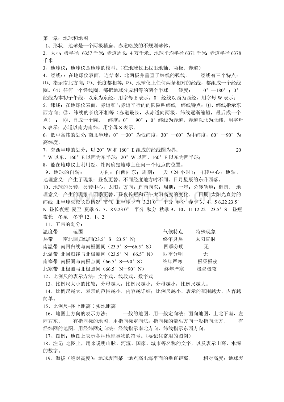 中考地理延复习提纲.doc_第1页