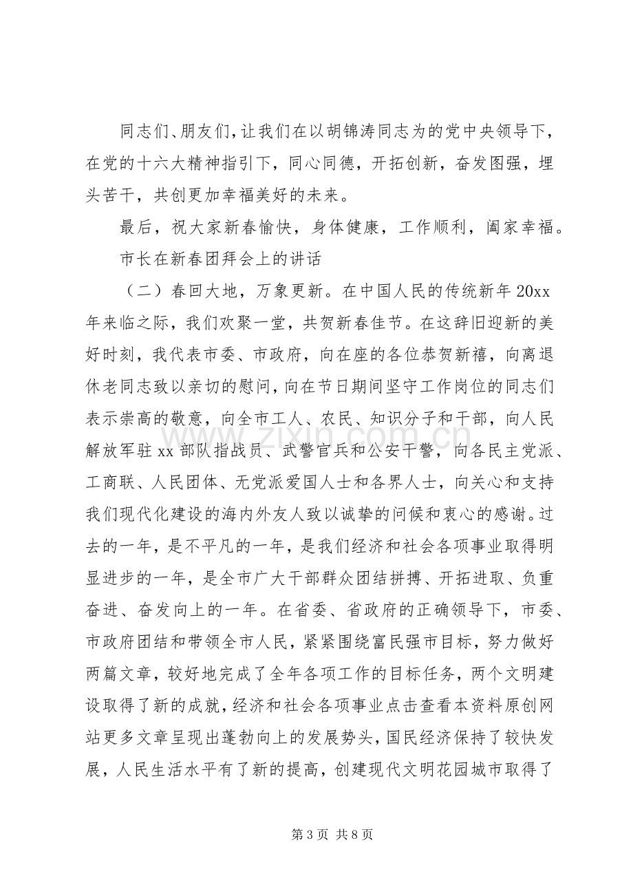 市长在新春团拜会上的讲话.docx_第3页