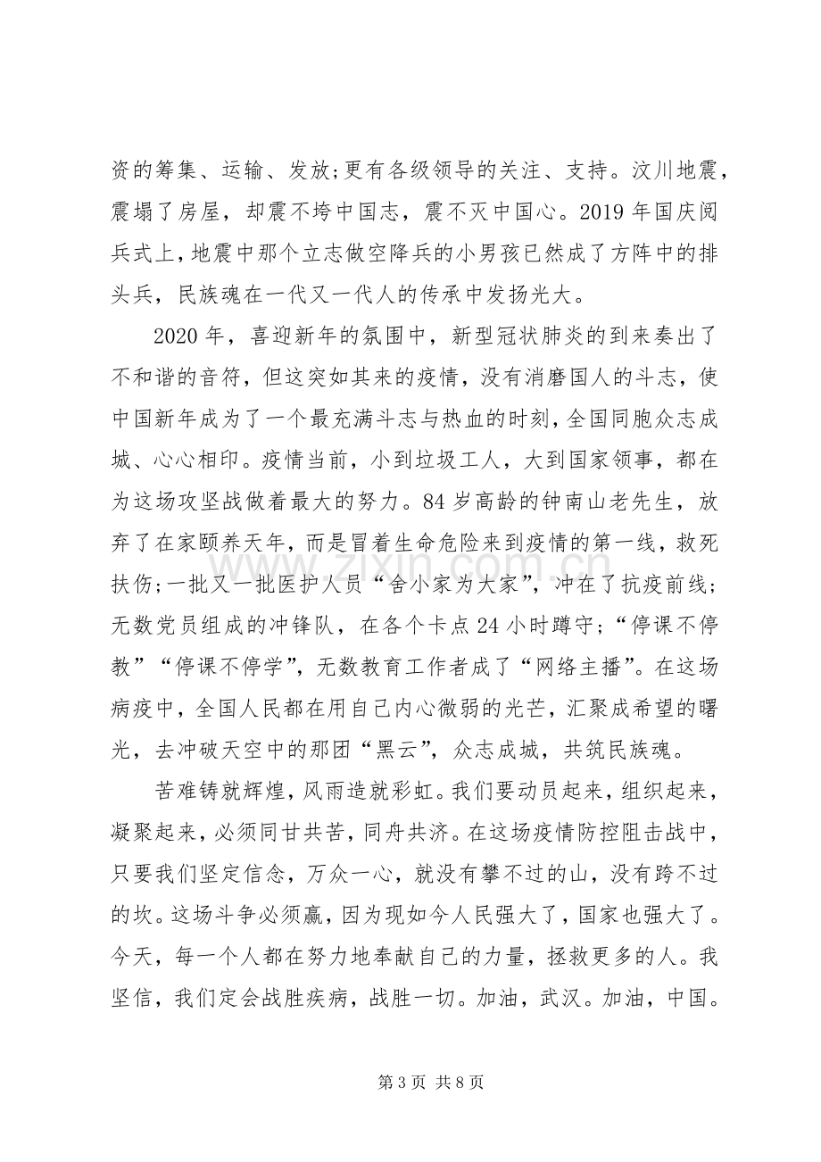 北京大学援鄂医疗队先进事迹报告会观后感多篇.docx_第3页