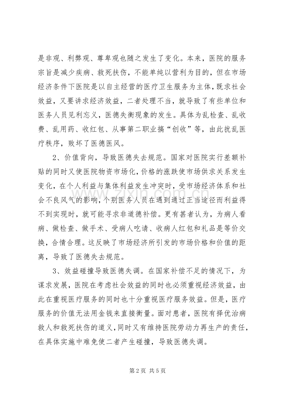 医德医风行风建设学习心得.docx_第2页