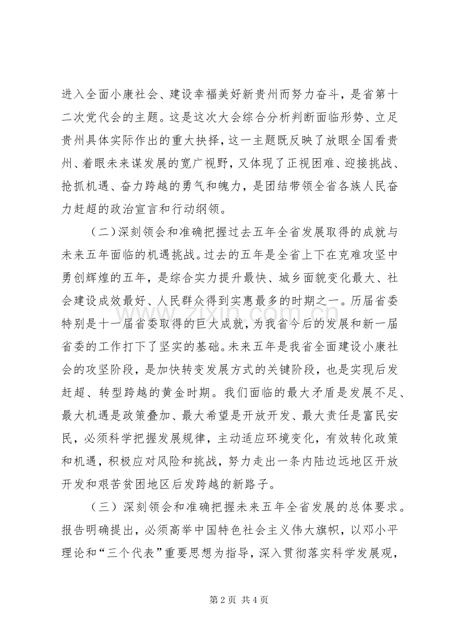 学习省第十二次党代会心得体会[1].docx_第2页