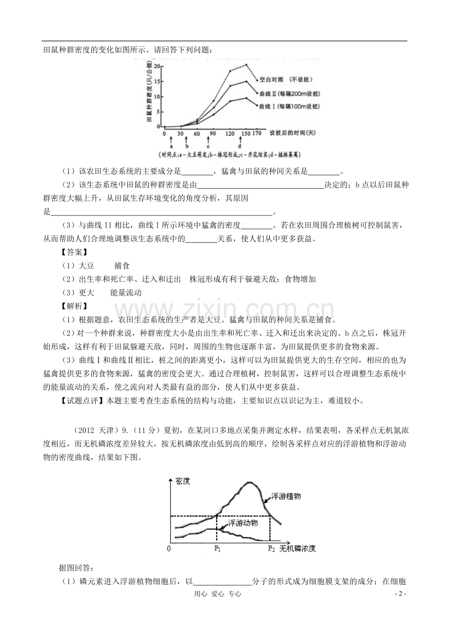 【07-12】6年高考生物真题按知识点分类汇编-生态系统的结构.doc_第2页