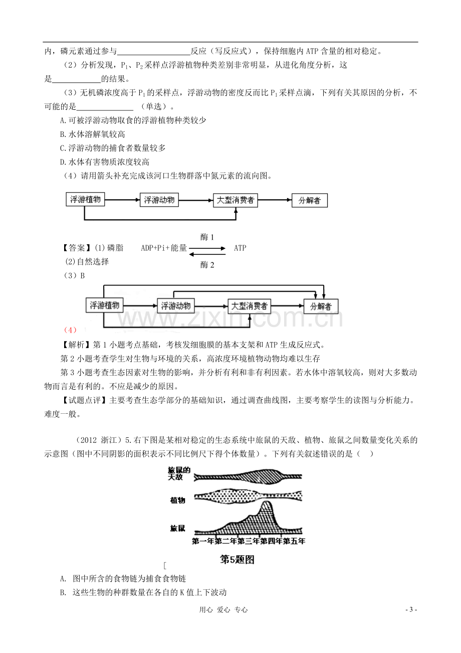 【07-12】6年高考生物真题按知识点分类汇编-生态系统的结构.doc_第3页