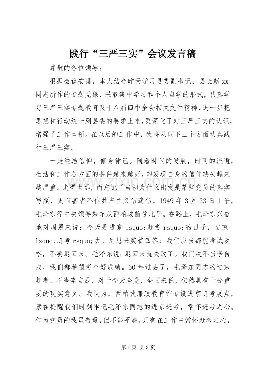 践行“三严三实”会议发言稿.docx_第1页