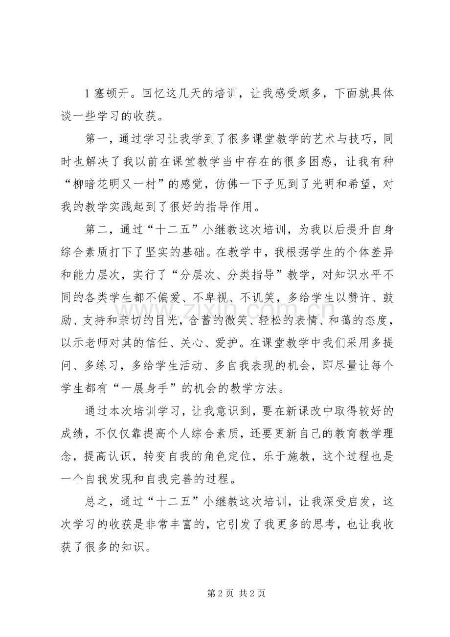 小继教学习心得体会55.docx_第2页