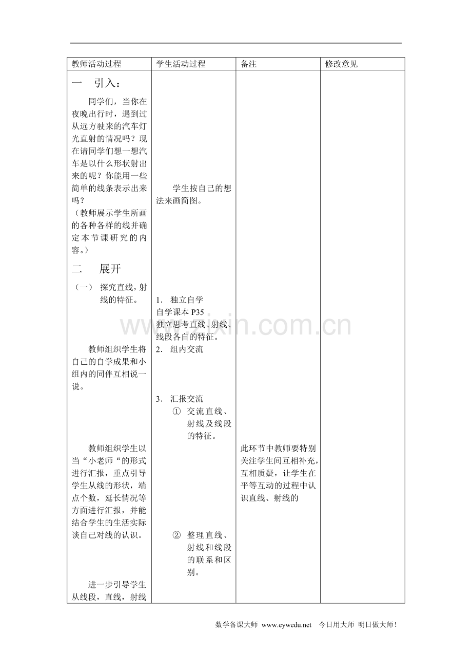 小学人教四年级数学角的度量：线段、直线、射线、角 (2).doc_第2页