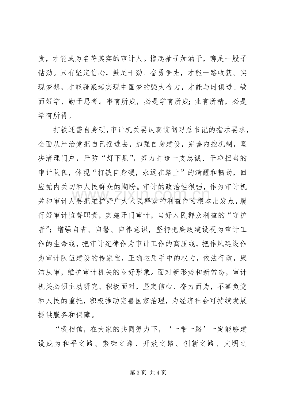 审计工作者对一带一路建设的感悟.docx_第3页