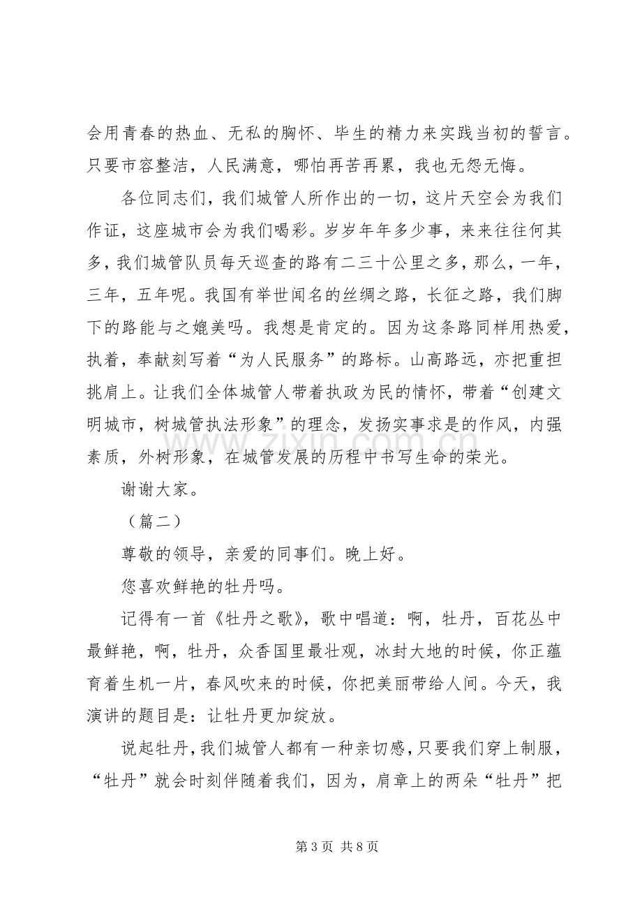 城管人员为人民服务演讲稿.docx_第3页