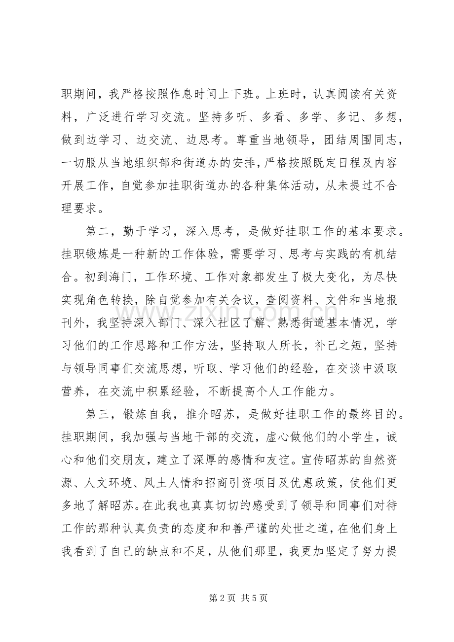 副乡长挂职学习心得体会.docx_第2页