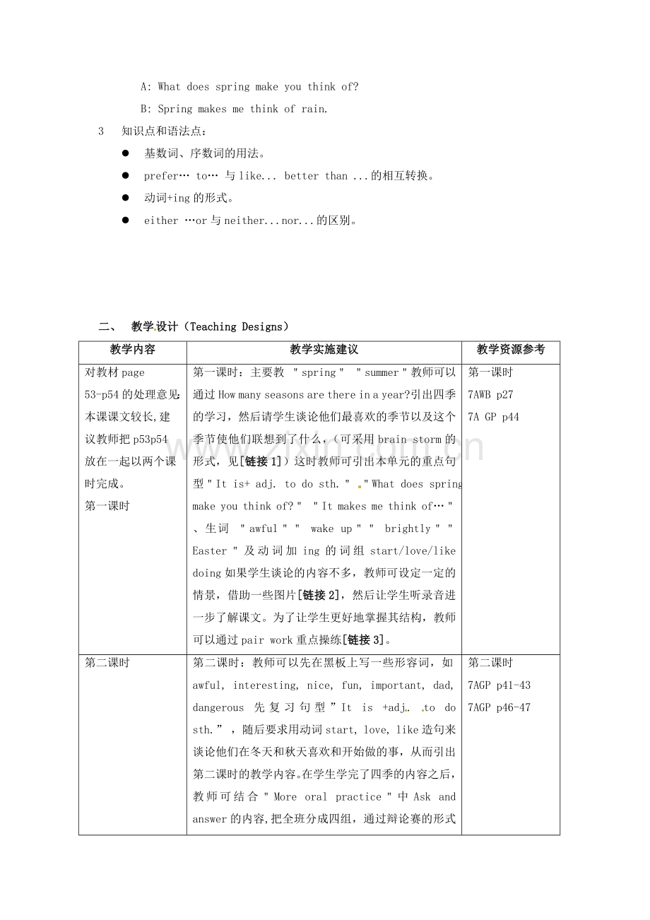 七年级英语下册-Unit2-We-love-all-four-seasons教案-上海牛津版.doc_第2页