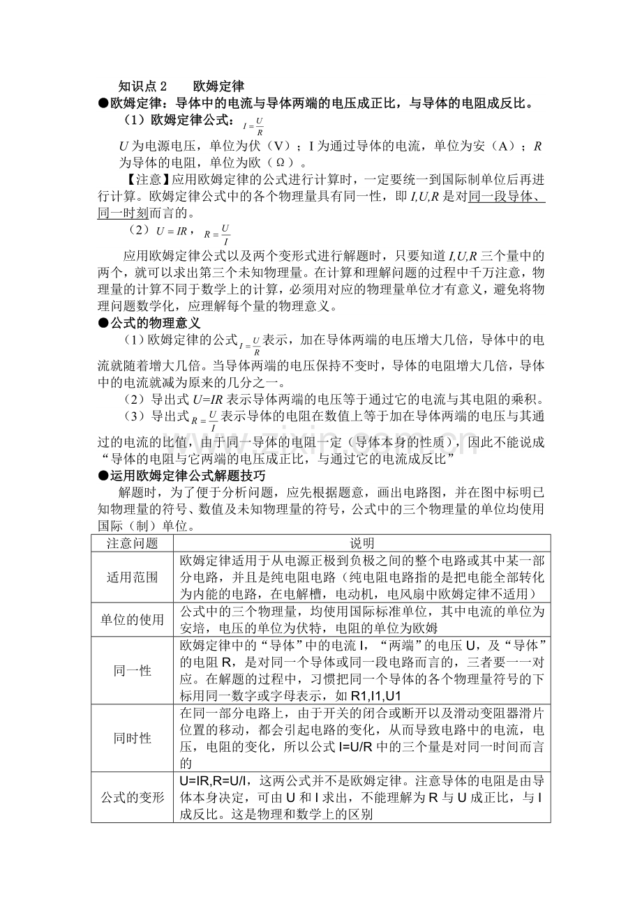 第十七章欧姆定律知识点.docx_第2页