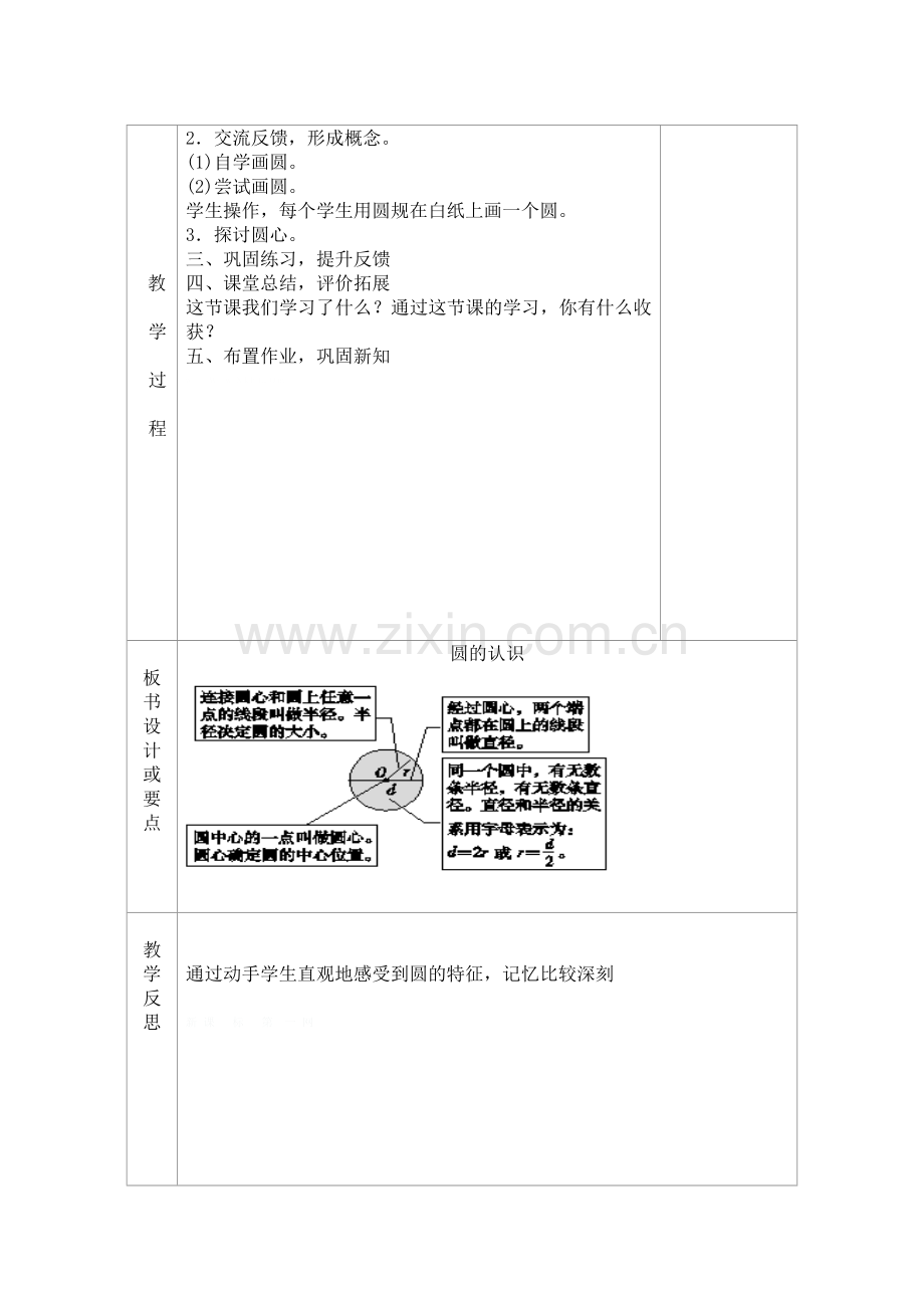 新审定人教版小学六年级上册数学第五单元集体备课表格式.doc_第2页