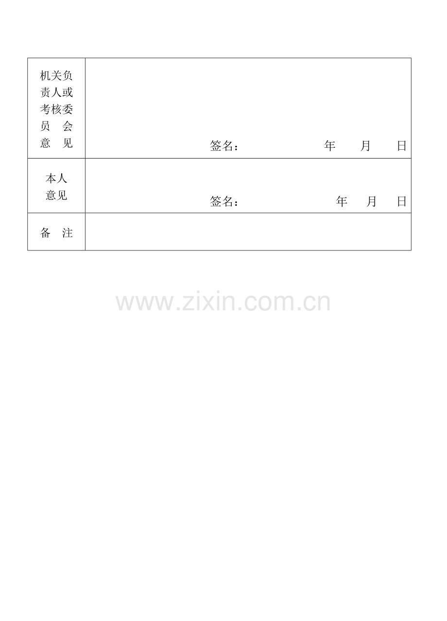 地质队技术人员及管理层年度考核表考核表(王).doc_第3页