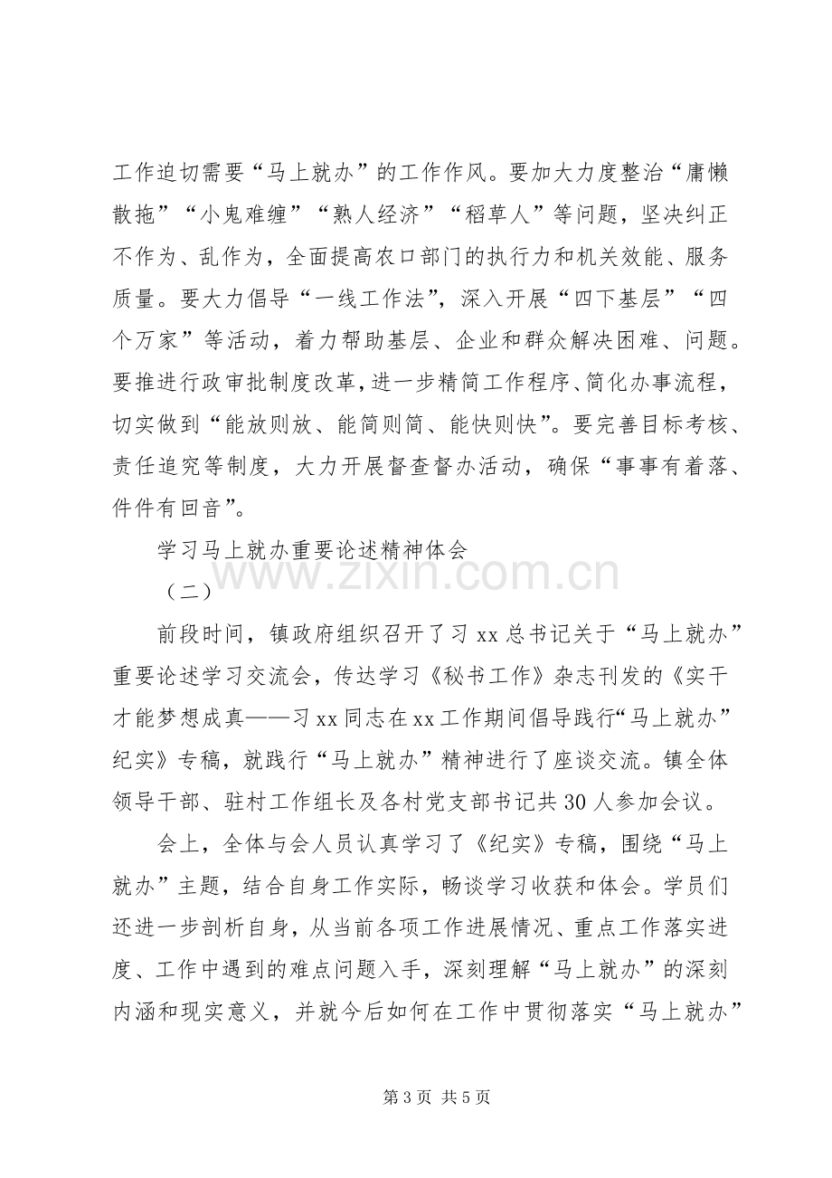 学习马上就办重要论述精神体会.docx_第3页