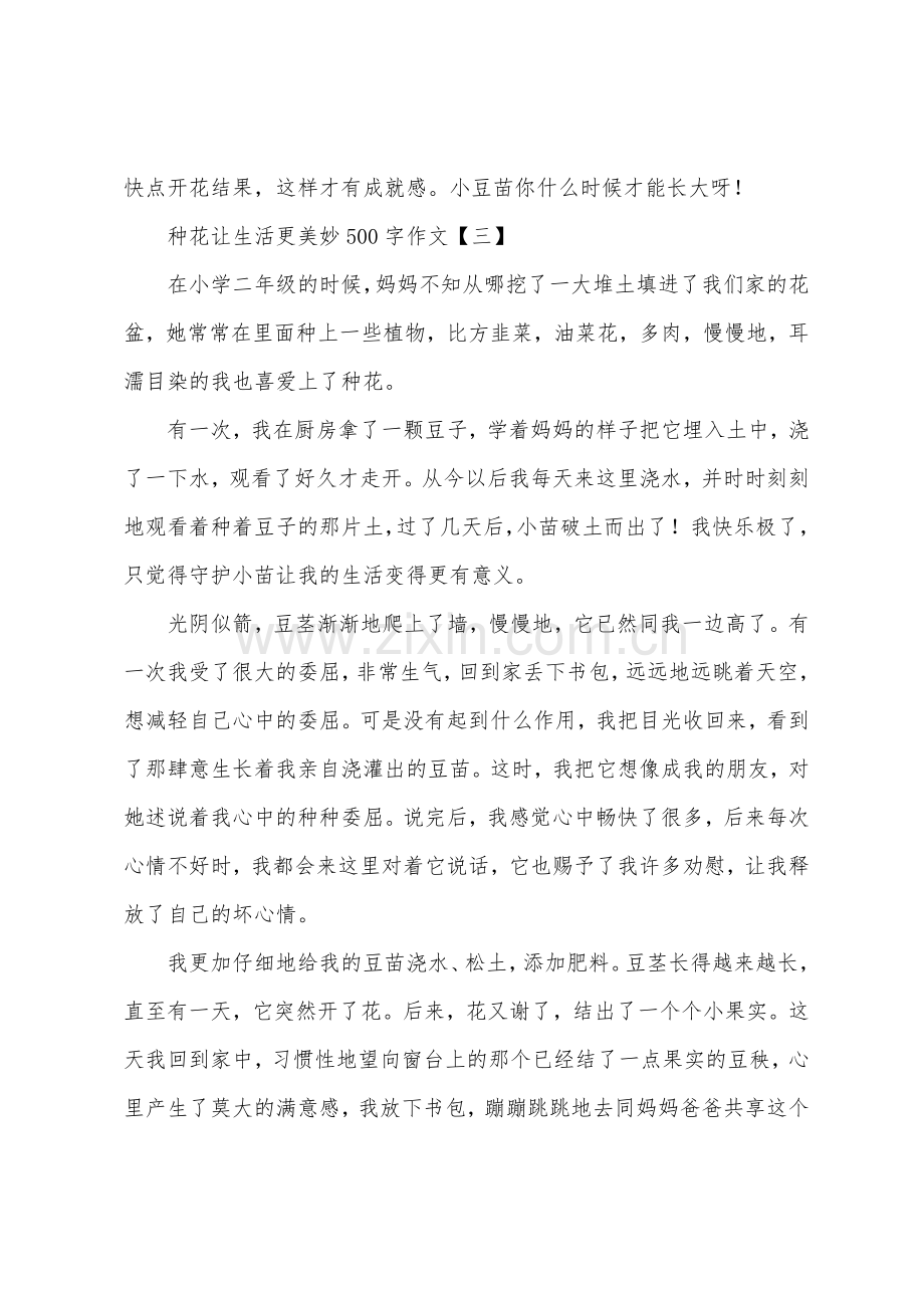 种花让生活更美好500字作文.docx_第3页