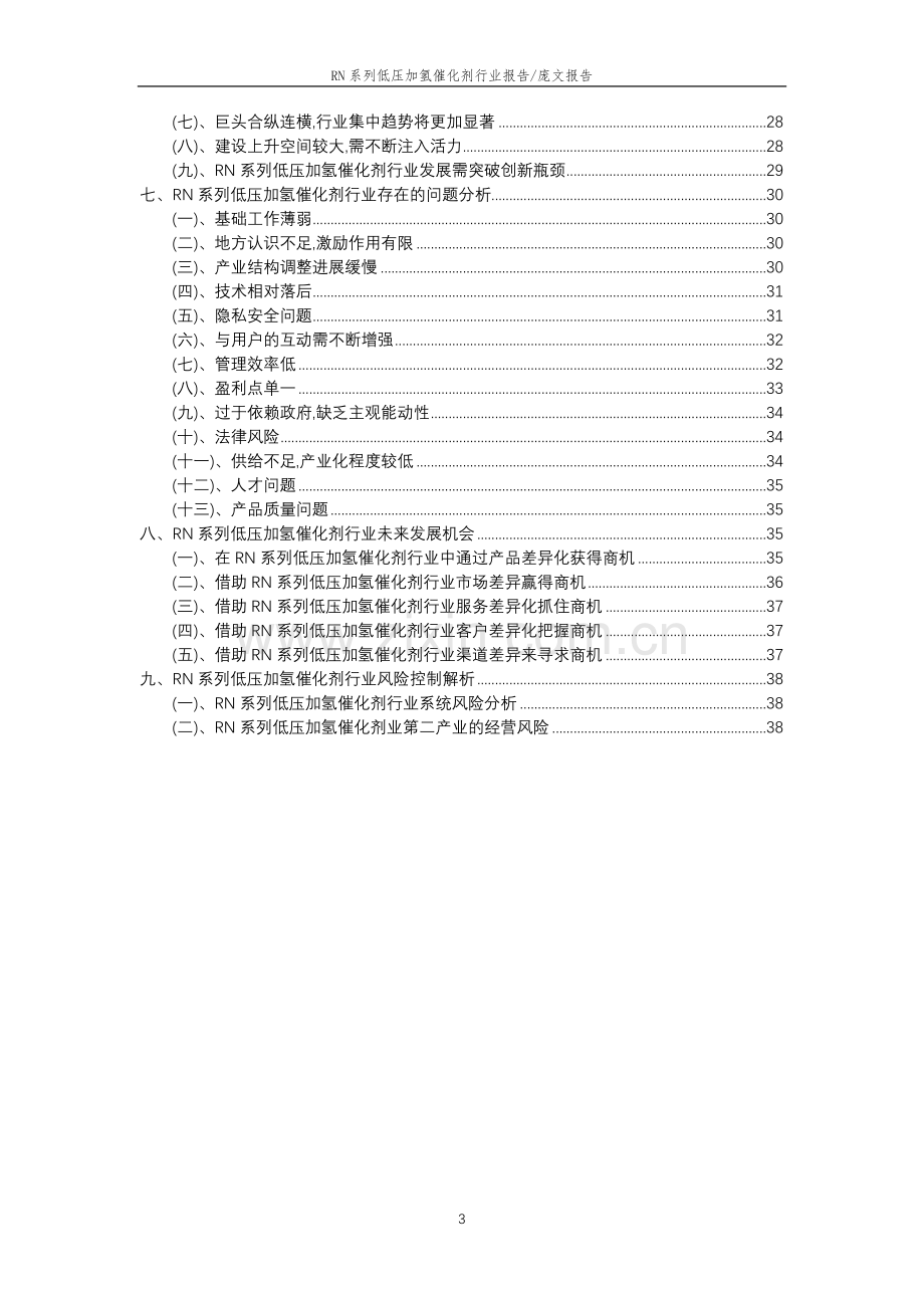 2023年RN系列低压加氢催化剂行业市场突围建议及需求分析报告.doc_第3页