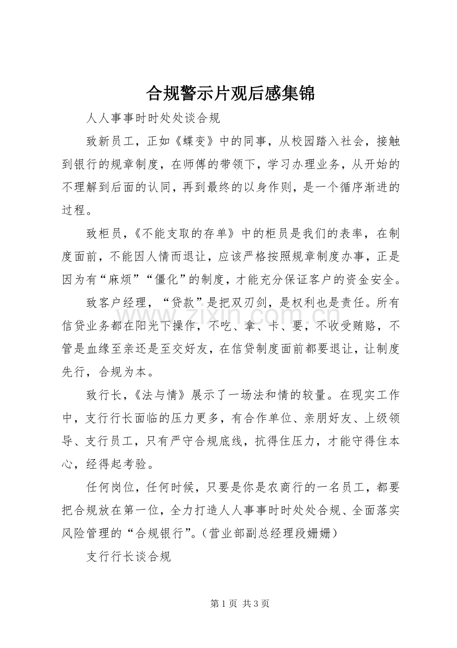 合规警示片观后感集锦.docx_第1页