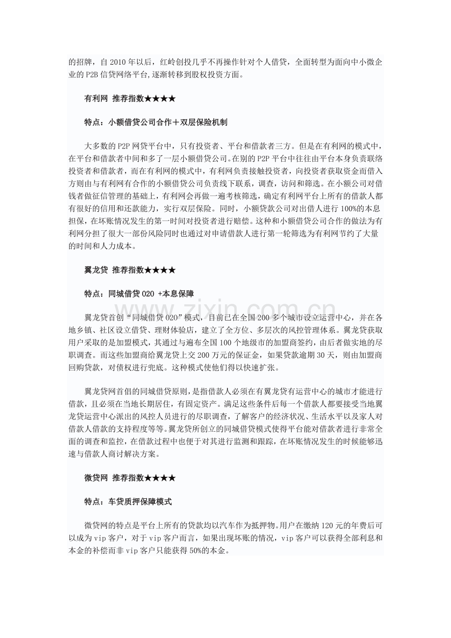 国内主流P2P网贷平台运营模式点评.doc_第3页