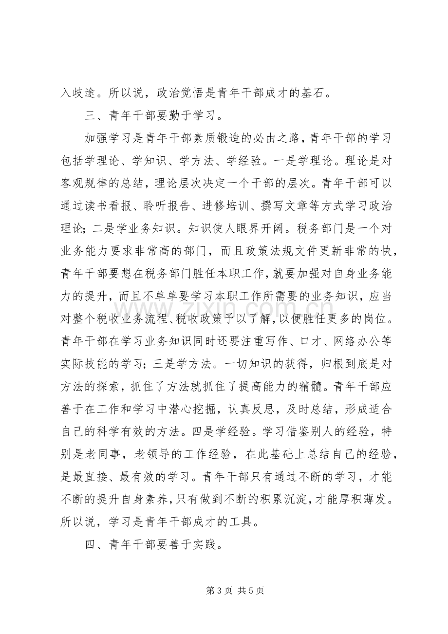 青年干部座谈会发言稿.docx_第3页