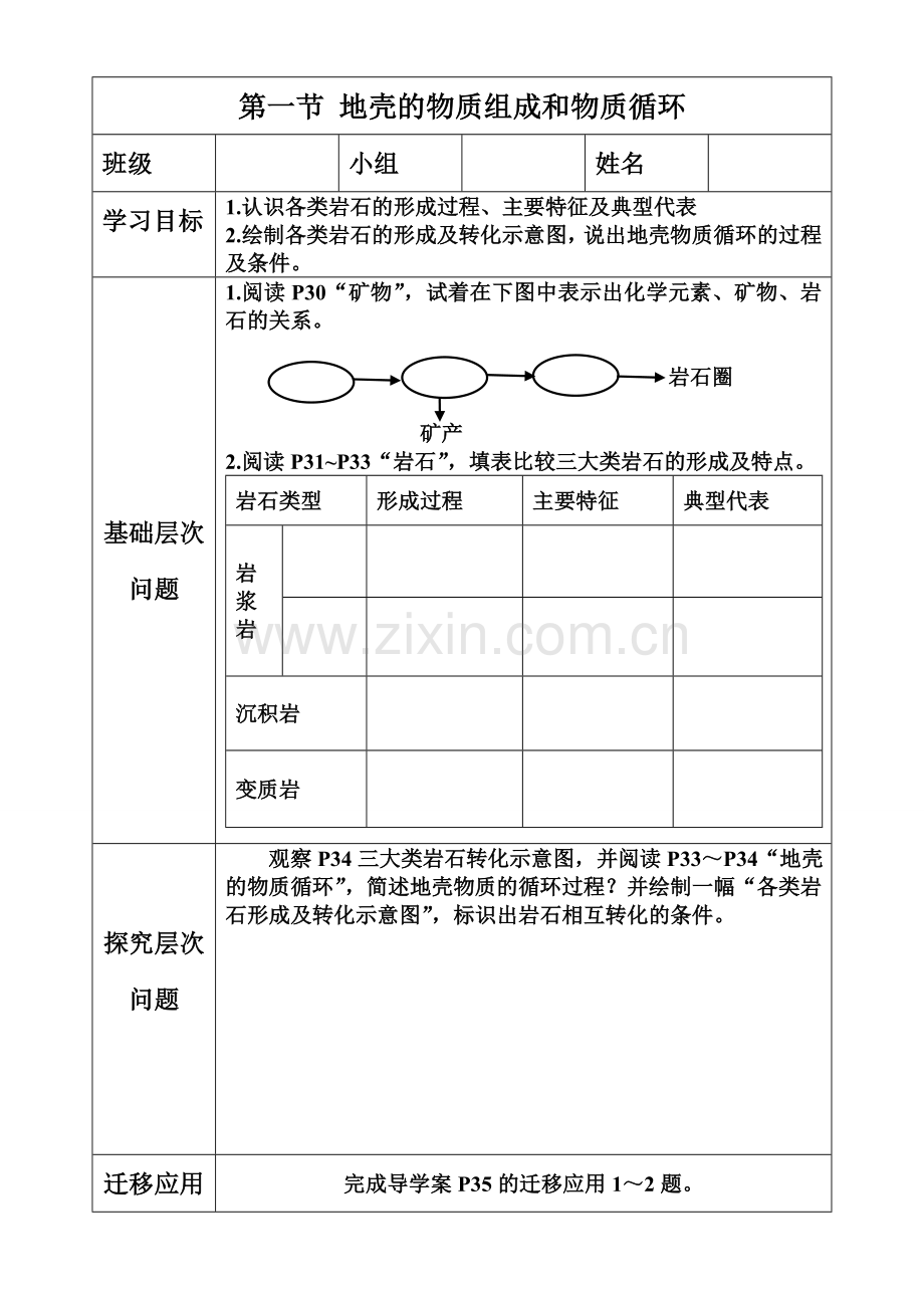 地壳的物质组成和物质循环.doc_第1页