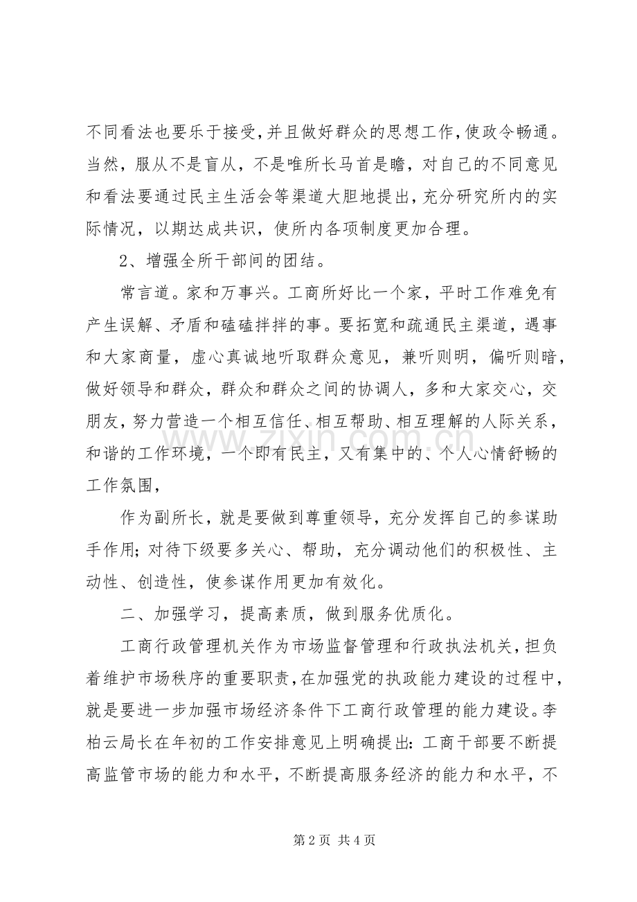 县工商所副所长竞聘演讲稿范文.docx_第2页