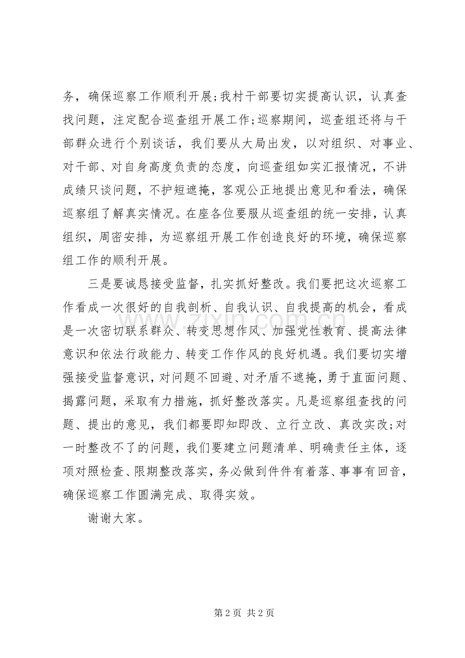 村支部书记巡察整改表态发言.docx_第2页