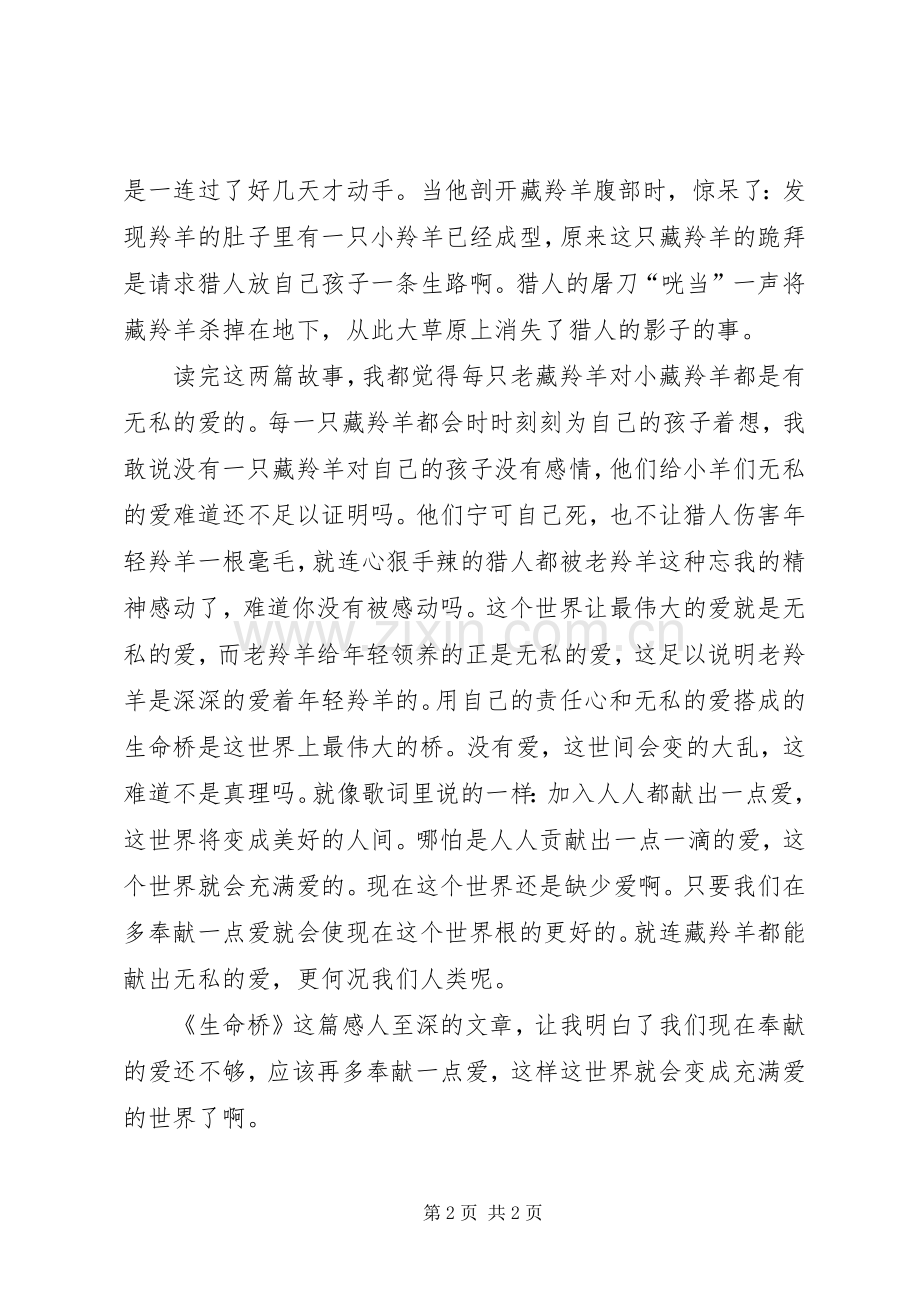 《生命桥》读后感.docx_第2页