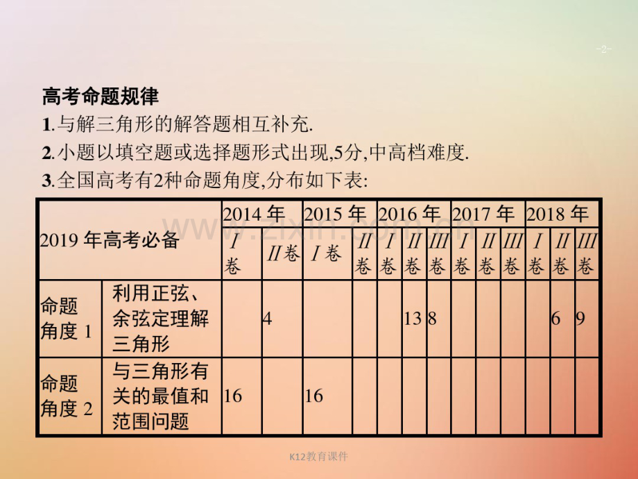 2019版高考数学总复习专题三三角函数3.2解三角形基础题.pdf_第2页