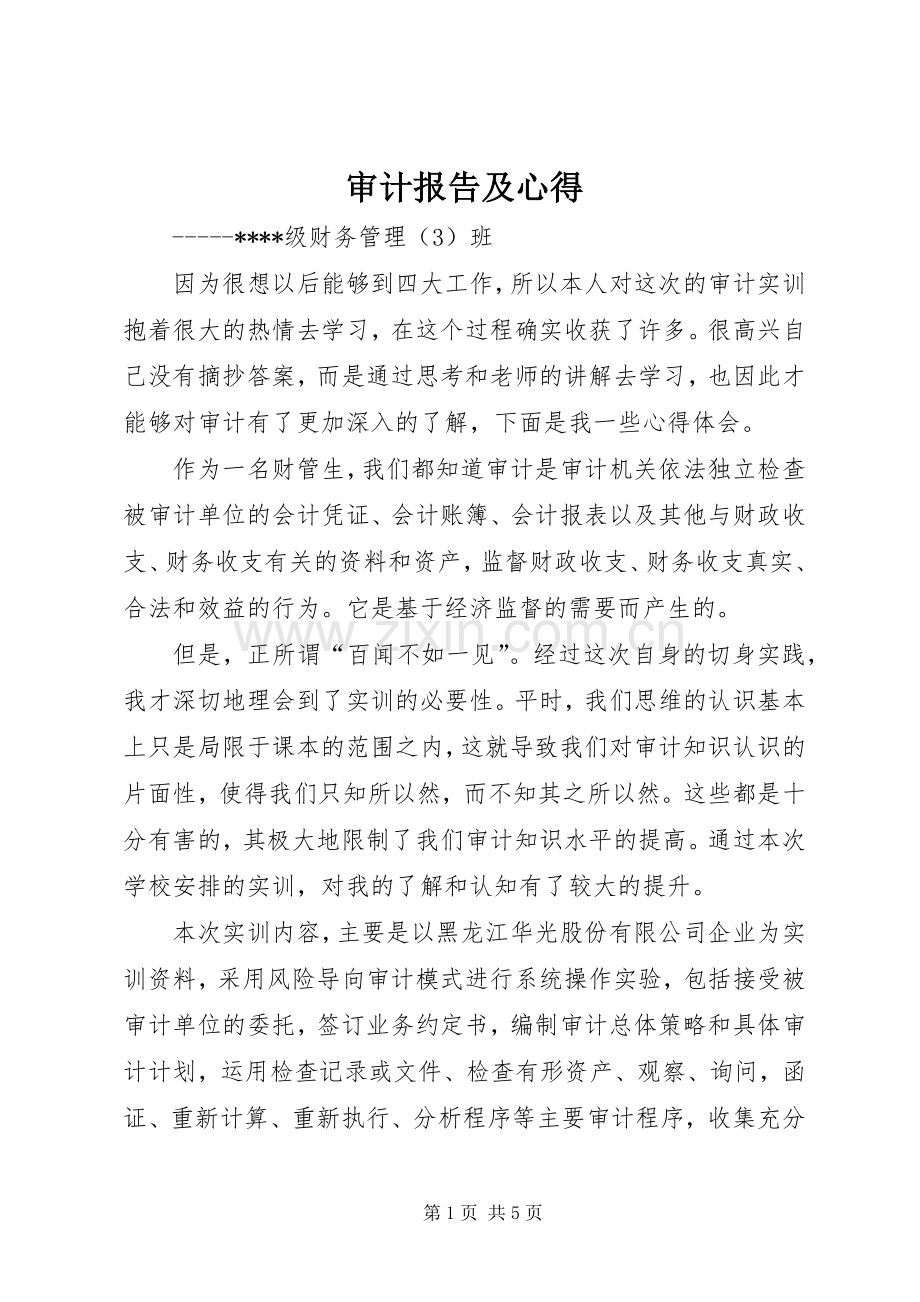 审计报告及心得.docx_第1页