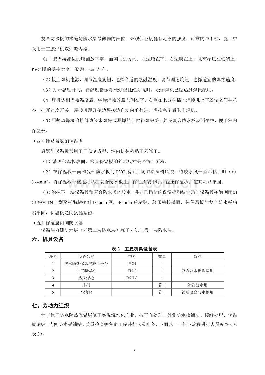 高原冻土隧道防水隔热保温层粘贴施工工法.doc_第3页