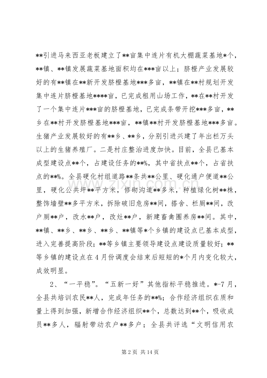 在全县新农村建设工作现场督查调度会上的讲话.docx_第2页