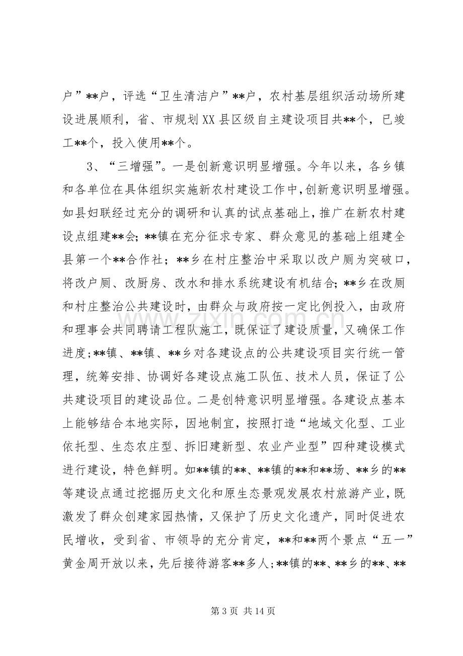 在全县新农村建设工作现场督查调度会上的讲话.docx_第3页