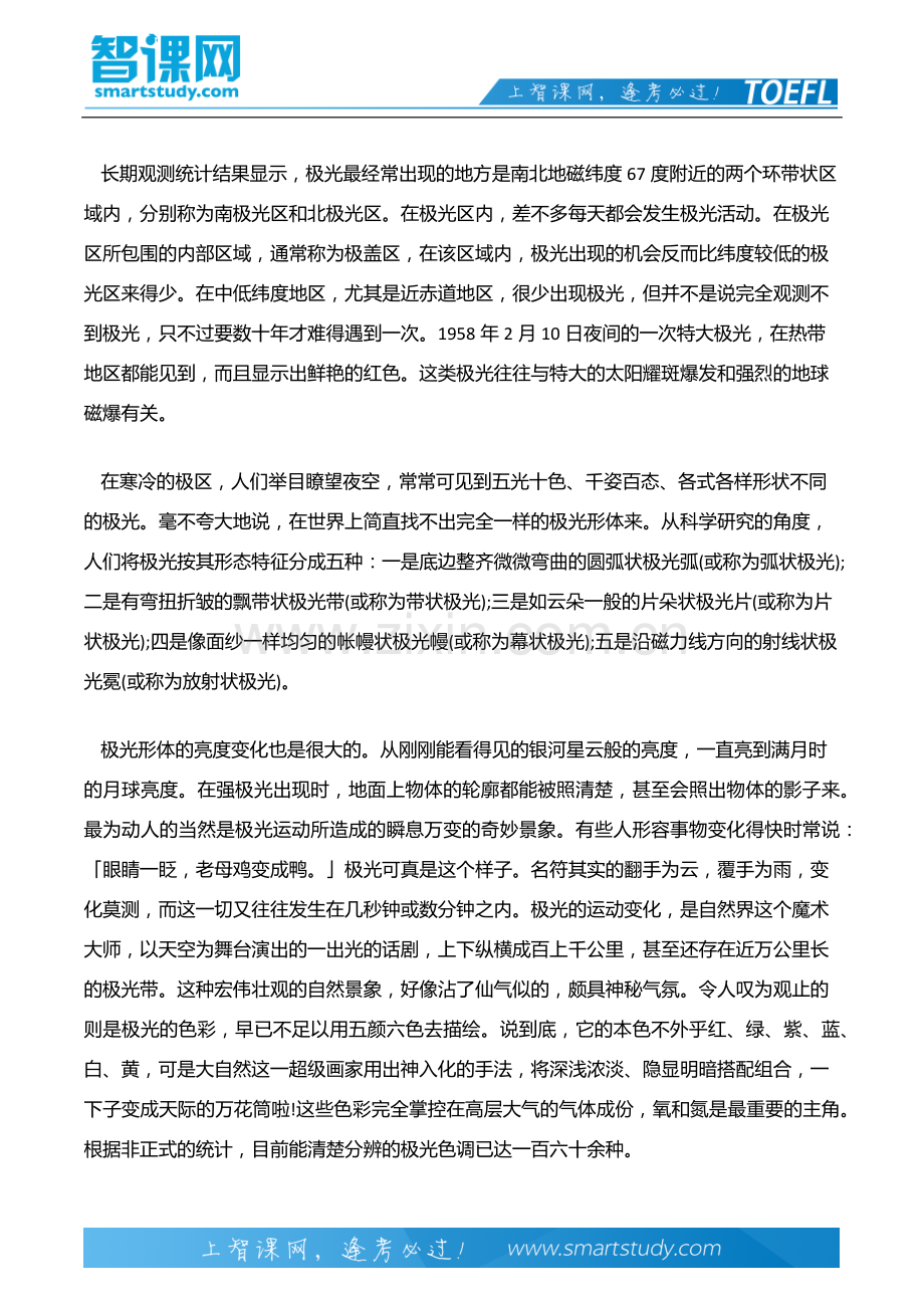 托福机经背景分类自然类：极光的奥秘.docx_第3页