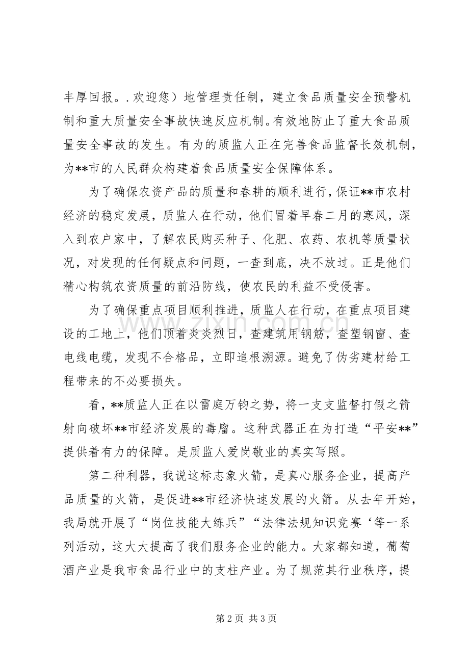 质量监督监督员演讲稿.docx_第2页