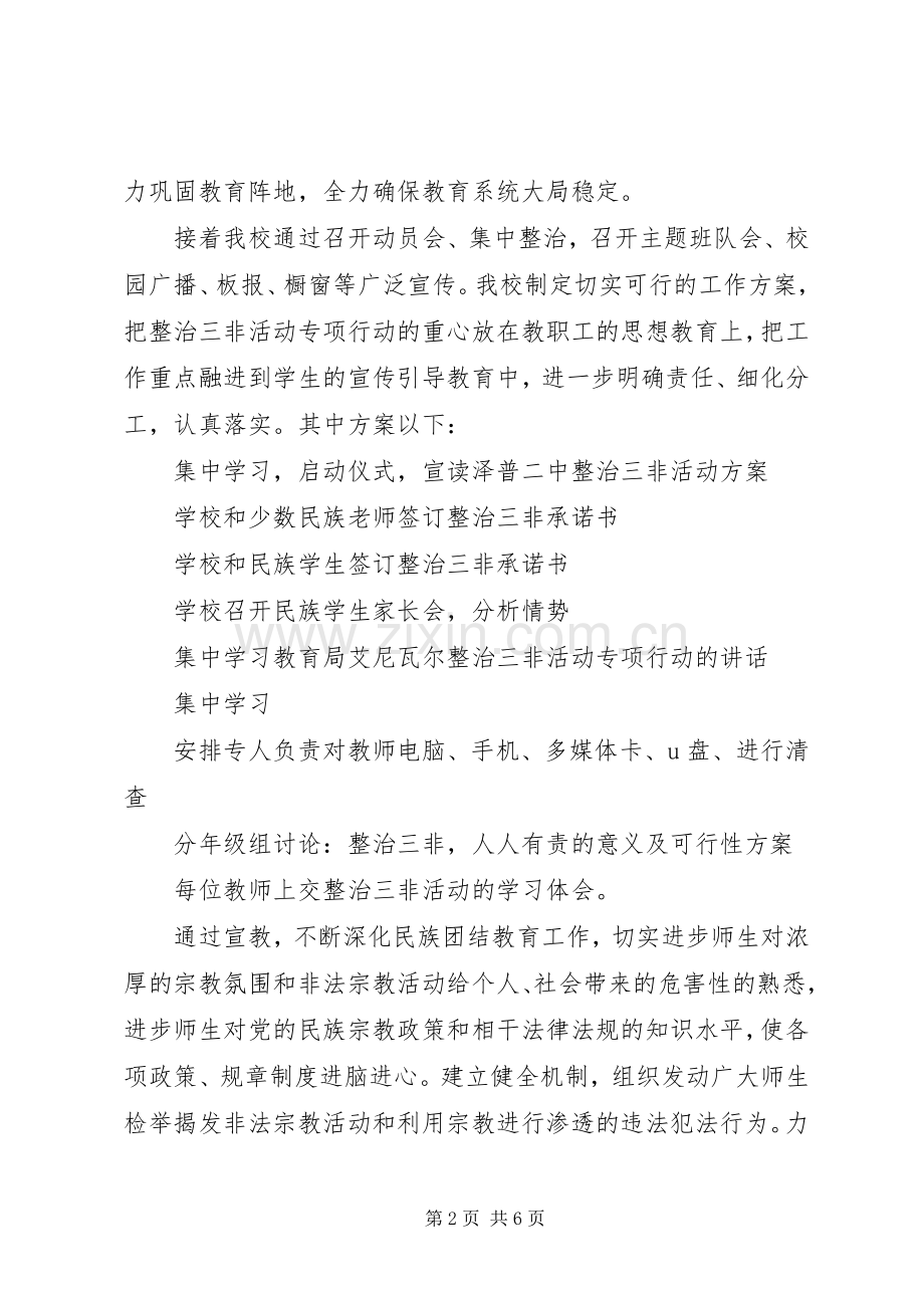 三非教育心得体会五篇范文.docx_第2页